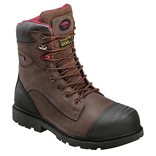 Image of Avenger Work Boots Hammer 8 inch Men's Insulated Waterproof Leather Carbon Toe EH Industrial Work Boots