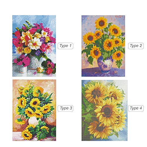 Ajcoflt Kit de pintura diamante 5D DIY 14 * 18 polegadas / 35 * 45 cm Broca completa DIY pintura dia