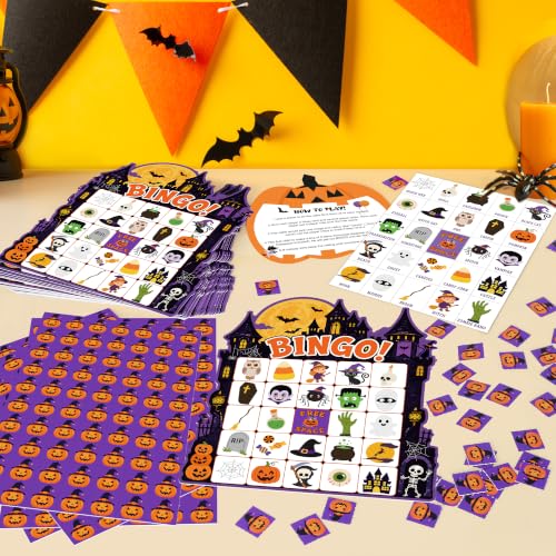 30 Sets Halloween Games, Halloween Bingo Game Cards Party Favors for Family - image 9