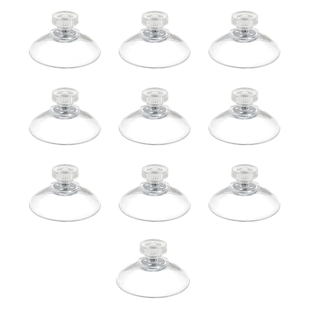 Ijsdnvjndx Transparent 10Pcs 40Mm Suction Cup With - And Knurled Nut, Suction Cup With Thread, Sucker Pads For Glass Table Top