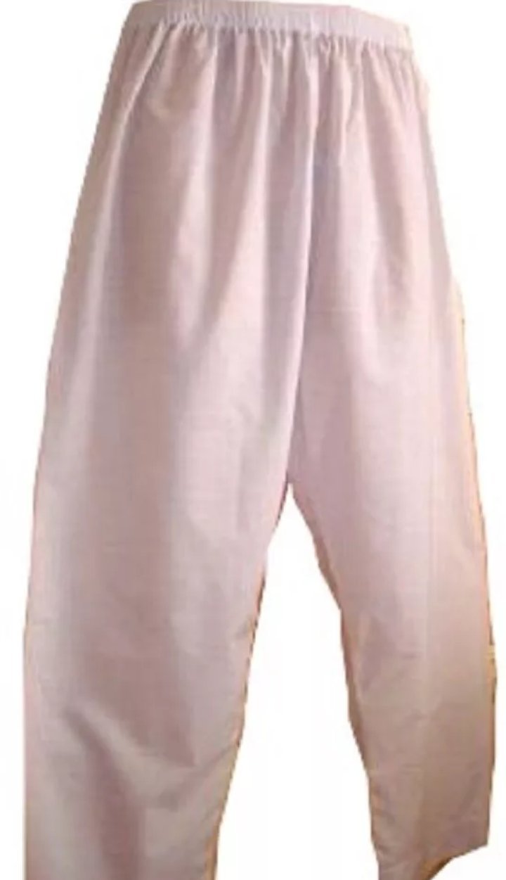 SHI BoutiqueMens Jubba Throbe Elasticated Pants Trousers Bottoms Size S,M,L,XL in White