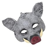 Máscara de animal: puedes regalarla a amigos o familiares en halloween, dales una pequeña sorpresa, máscara de animal de jabalí