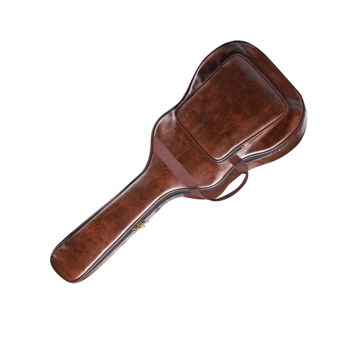 HANABASS Fashion Acoustic Guitar Bag 41inch Double Shoulder Strap Hard Case Brown Gig Bag for Folk Guitarra Stringed Instruments Package Waterproof