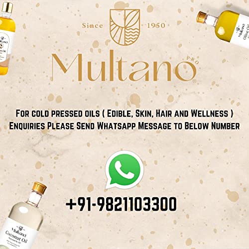 Image of Multano Pro Cold Pressed Mustard Oil 100% Pure Extra Virgin Kachi Ghani Yellow Mustard Oil For Cooking, Hair, Skin & Body Massage | Shuddh Peeli Sarso Ka Tel (500ML)