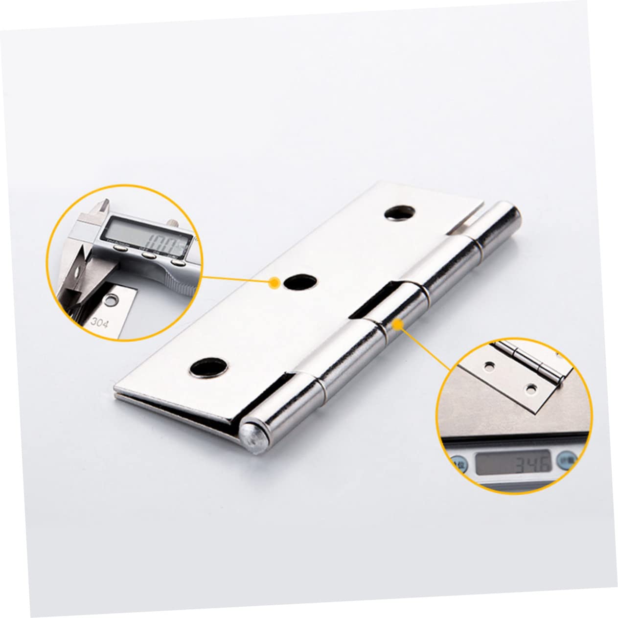 CIYODO 32pcs 3 Flap Hinge Drop Ceiling Hooks Drawer Hinge Door Hinge Toolbox Hinge Fabric Door Stopper Drawer Bedroom Door Mounting Holes Hinge Drawer Butt Hinge Stainless Hinges Silver