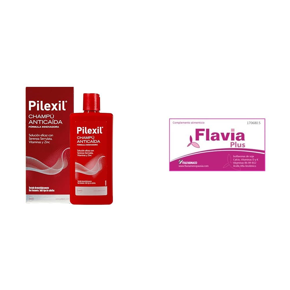 Flavia Plus pack con champú Pilexil anticaída: solución a los sofocos y la pérdida capilar 2