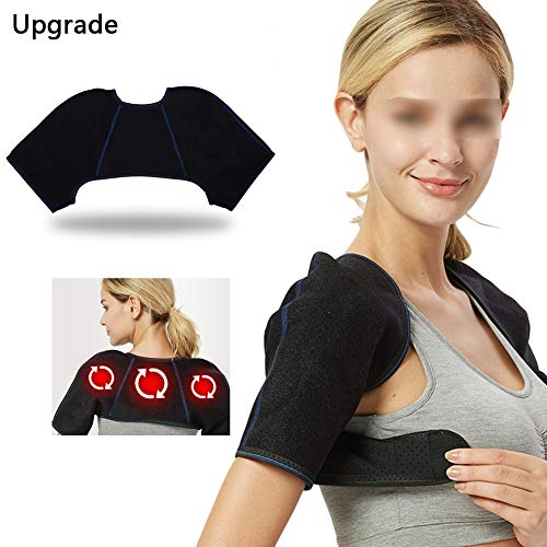 ZFAZF Heated Neck Shoulder Wrap, Self-Heating Shoulder Pad Therapy Magnetic Pain Relieve Comfortable Soft,XL