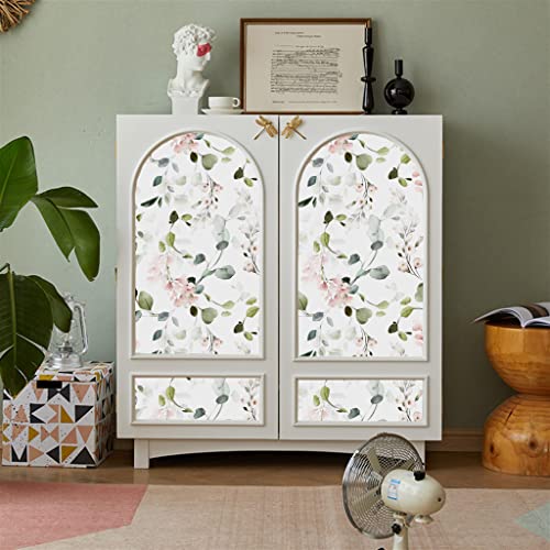 Blooming Wall Dpy54 Watercolor Boho Fresh Green Leaves Textured Peel And Stick Wallpaper Self-Adhesive Prepasted Wallpaper #TOP3