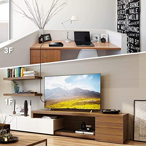 8K Fiber Hdmi Cable 50Ft, Delong Hdmi 2.1 Fiber Optic Cable Support 8K@60Hz, 4K@120Hz, 48Gbps, Earc Compatible With Ps5, Xbox,Rtx 3080 3090, Roku,8K Tv Dhdmi8K50Ft Black #TOP6