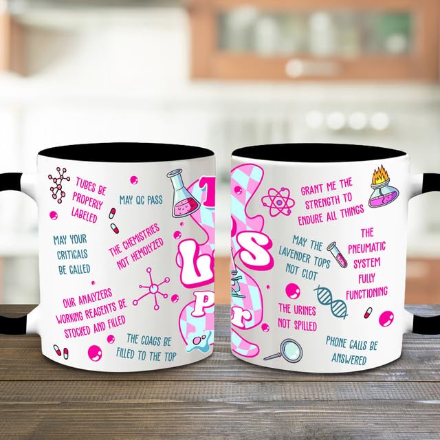 MEDROC Lab Tech Gifts Funny - Ceramic Mug 11oz, Lab Week Gifts for Laboratory Workers, Medical Laboratory Science Gifts For Women Men, Lab Technician Coffee Cups For Birthday Christmas