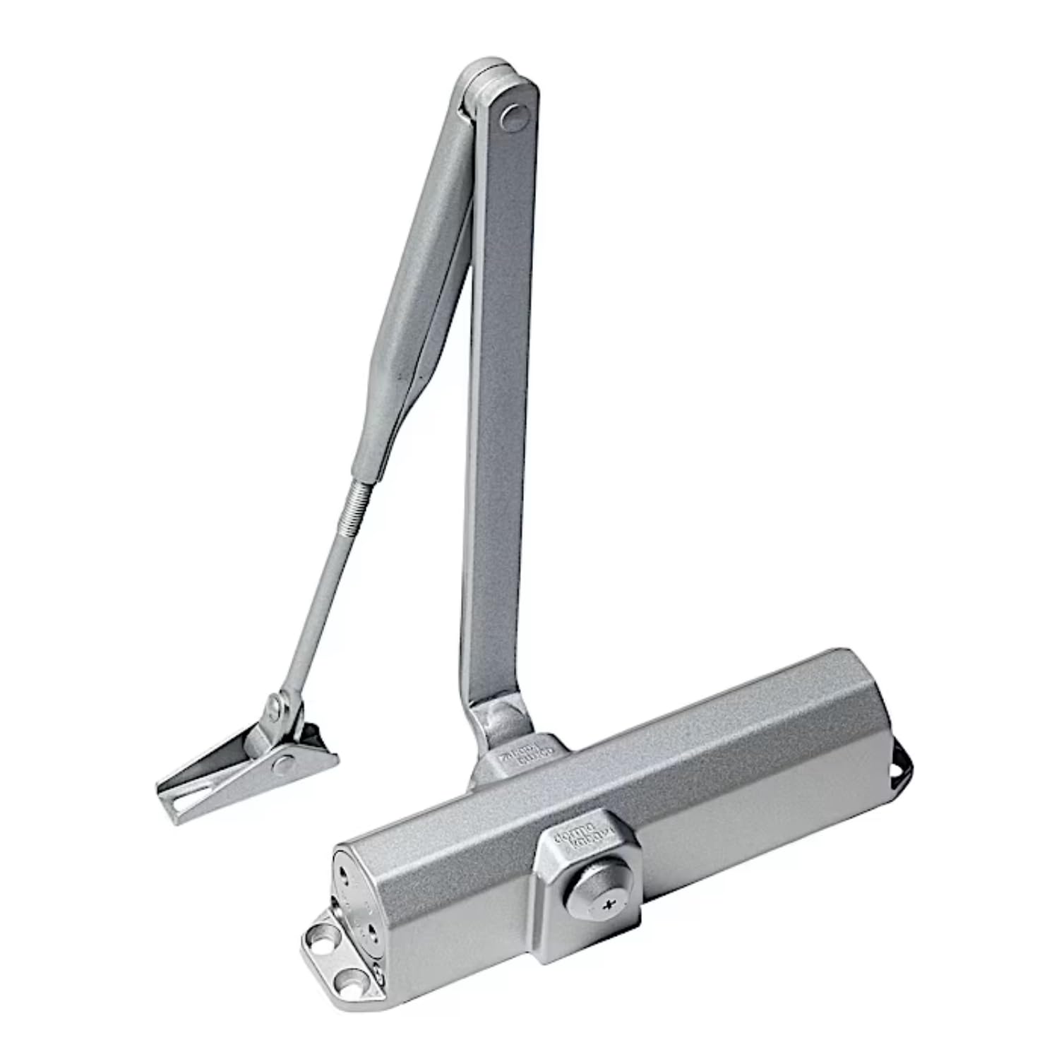 Porte Italiane, Cierrapuertas automático N-100 TS Compakt, puertas de hasta 100 kg, 2 velocidades de cierre, para puertas residenciales, comerciales y cortafuegos, norma ISO 9001, montaje fácil