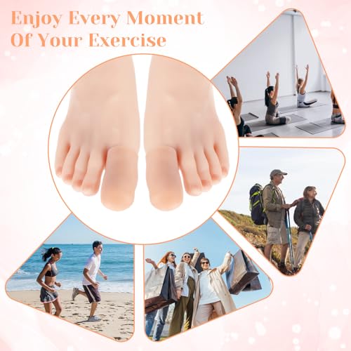 Image of simarro 14 Pieces Big Toe Protectors, Silicone Toes Protectors for Men and Women, Toe Anti-Friction Rubber Sleeves Made of Elastic Fabric, Protect Toes from Friction and Relieve Pressure (Skin Tone)