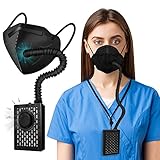 Bwinmak Electric Wearable PAPR Powered Air Purifying Maskes With HEPA Filter,for Dust Work,Painting, Machine Polishing, Welding Other Work Protection,Air Supply