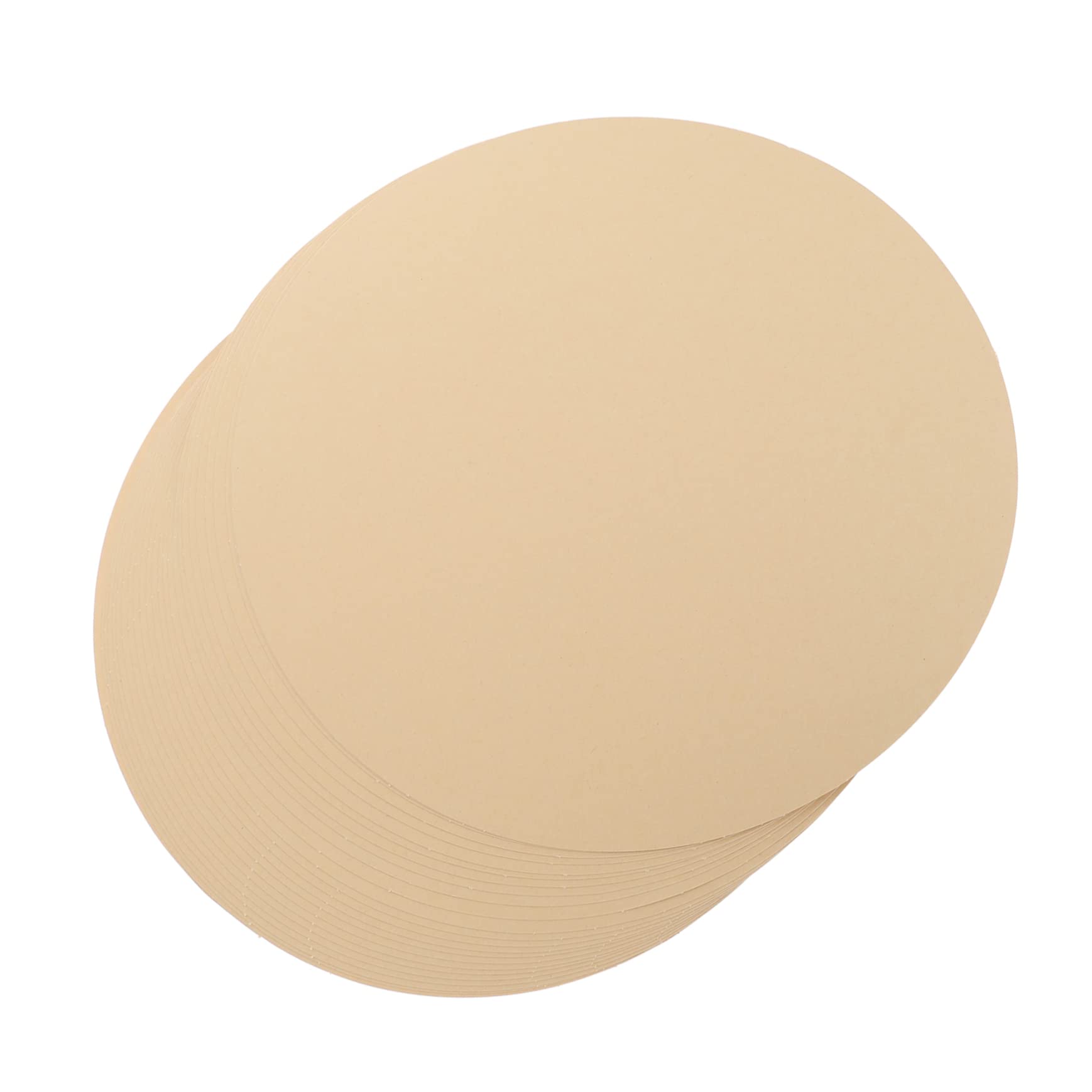 Hemobllo 50 Pezzi Carta per Pittura Rotonda in Carta Kraft Portatile senza Bave per Progetti Artistici e Fai-da-te