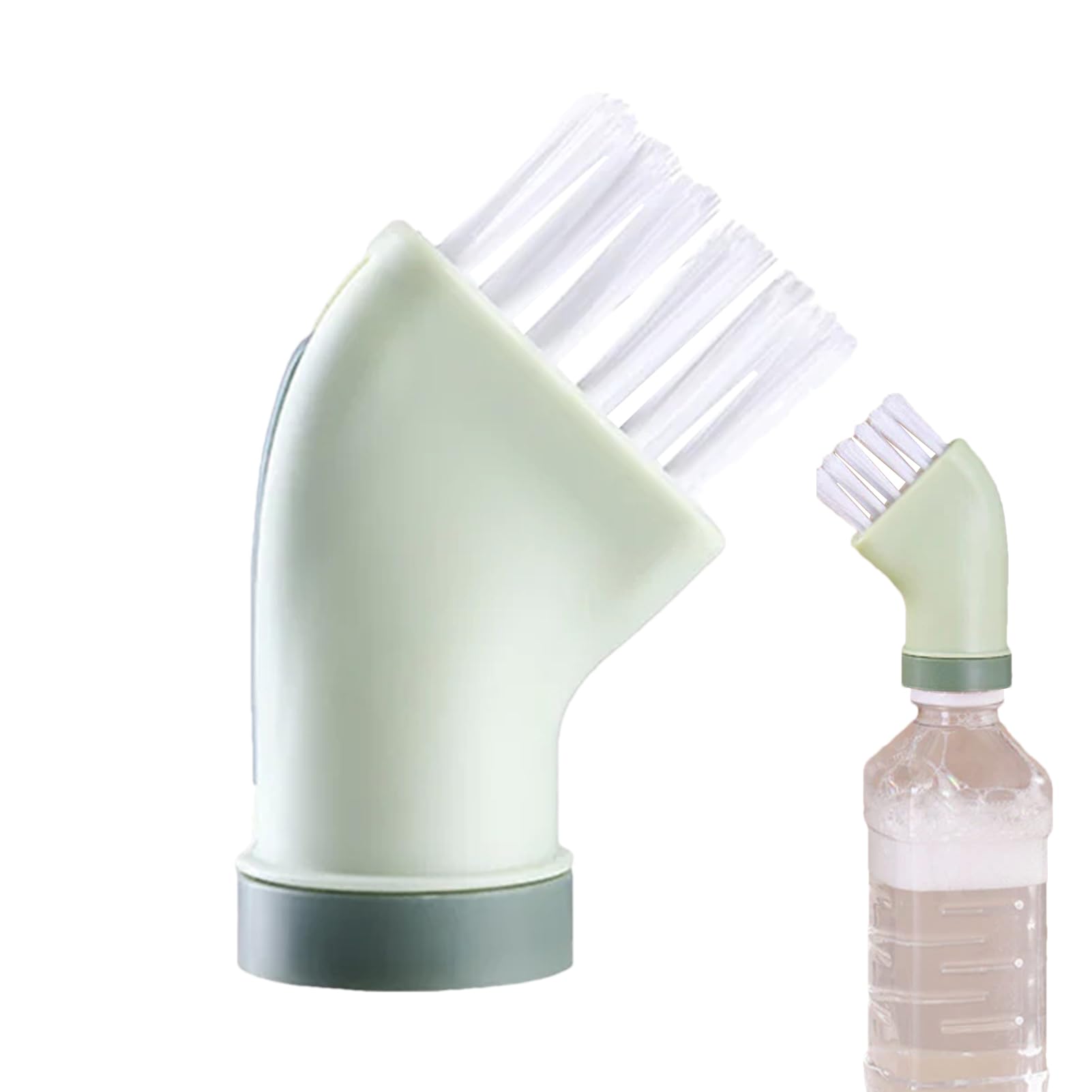 Set 2 Spazzole Da Cucina Angolari Per Pulizia Profonda - Testina A 90° Per Bottiglie, Lavelli, Binari Finestre