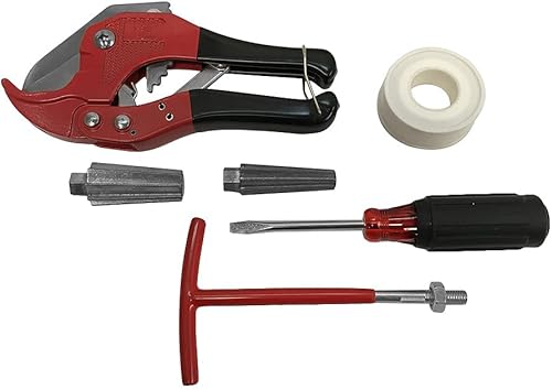 Juego de 6 piezas universal de rociadores Kit de herramientas de sellado Cinta de PVC Cortador de pezón Extractor Mango