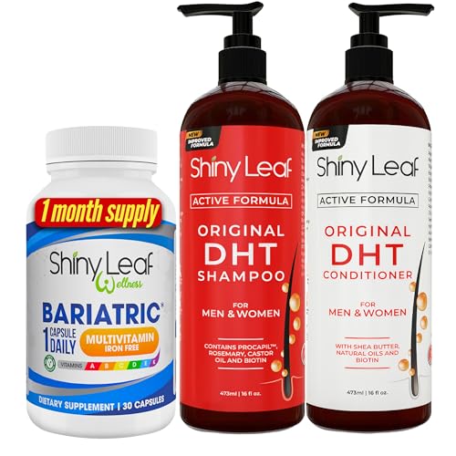 Bariatric Multivitamin Iron-Free and DHT Blocker Shampoo