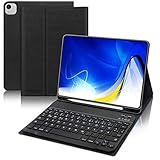 Abnehmbare kabellose Tastatur für iPad air 4 - Die Tastatur kann während der Arbeit magnetisch am Gehäuse befestigt und bei Bedarf problemlos entfernt werden. Die Bluetooth-Verbindung ist einfach