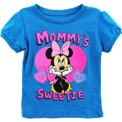 Image of Disney Minnie Mouse Toddler & Girls Short Sleeve Crew Neck Graphic T-Shirt