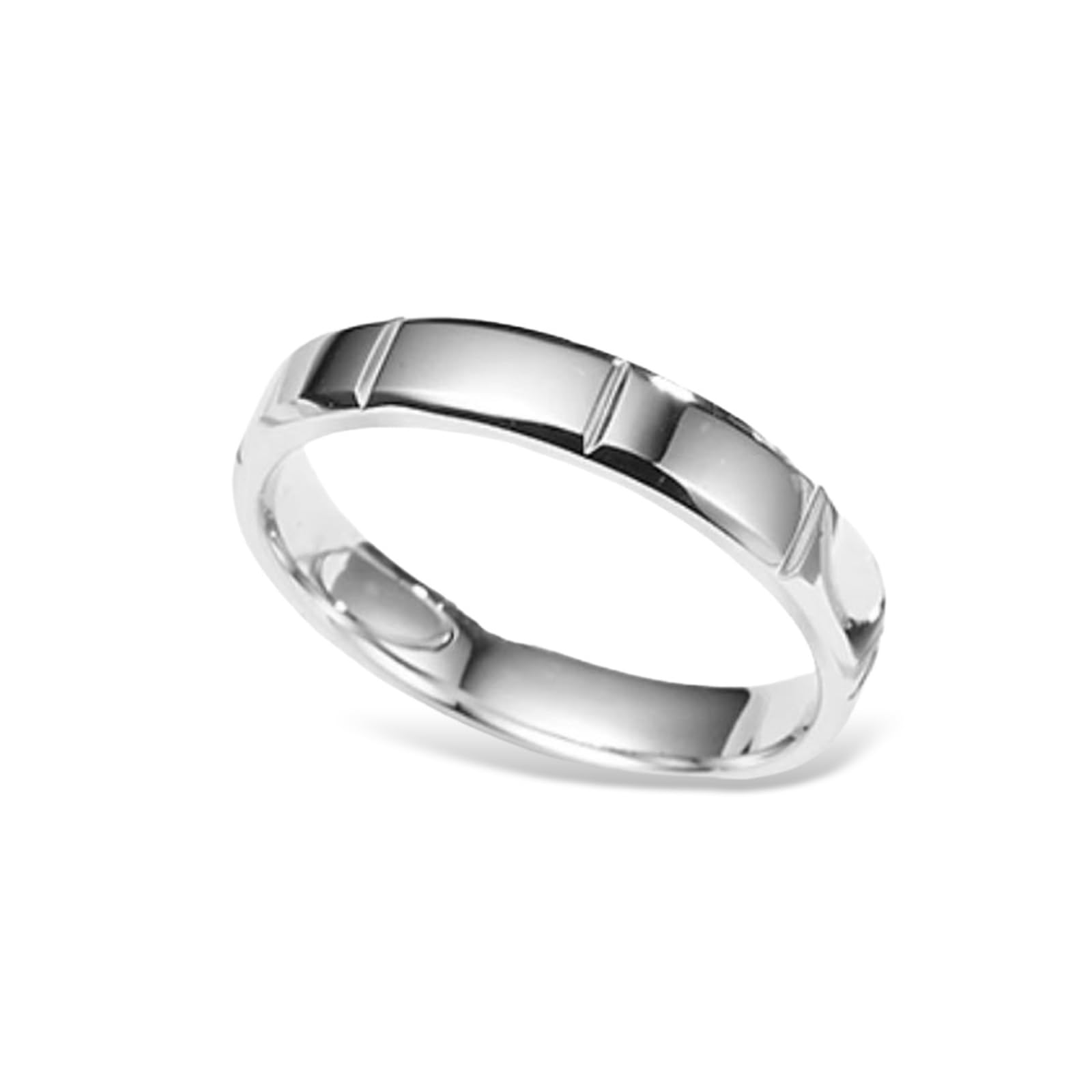 Anillo para hombre de oro auténtico, 3,8 mm, anillo de compromiso de oro auténtico 375, apto para hombres, talla 52 (16,6)