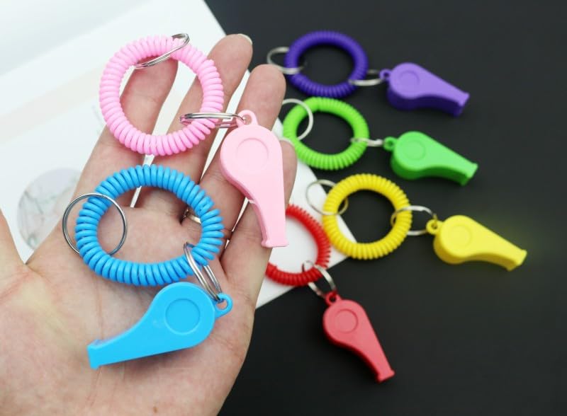 Pulseras con Silbato y Llavero, Set de 24 Plástico miniatura 4