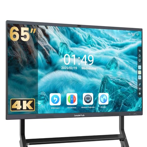 Image of 65 inch 4K Electronic Interactive Whiteboard Smart Board for Classroom & Office