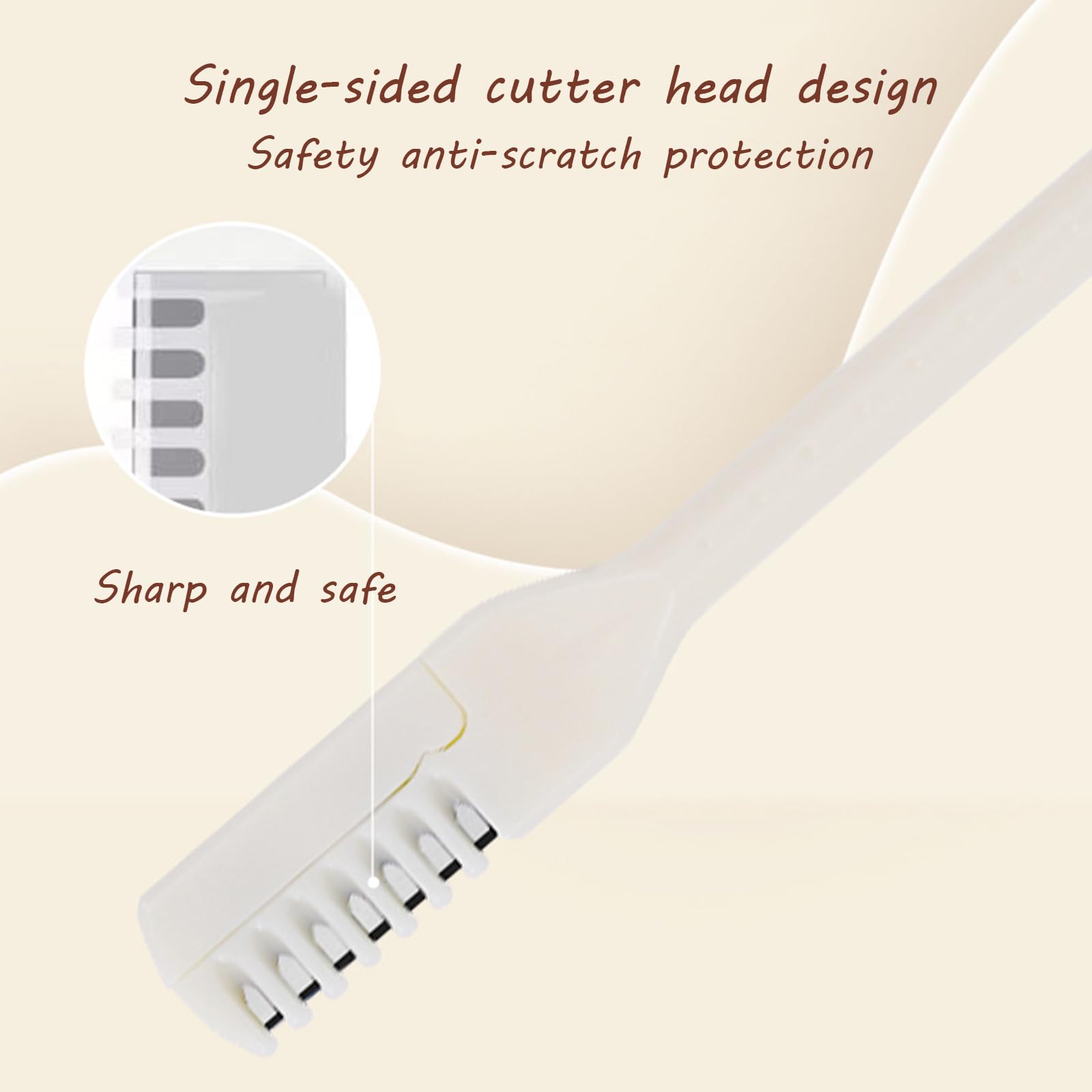 6 Pcs Nose Hair Trimmer 360° Safety Blades Manual Nasal Hair Cutter Nose Hair Remover for Men Women Home Travel — Amazon image 2