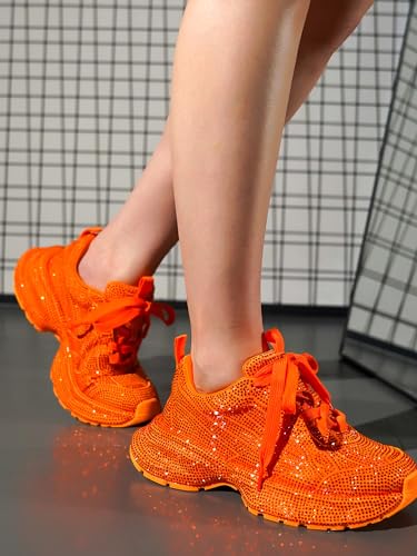 Cape Robbin Johanna Sneakers, Chunky Sneakers Women, Trendy Rhinestone Platform Sneakers, Chunky Black & White Sneakers Women2