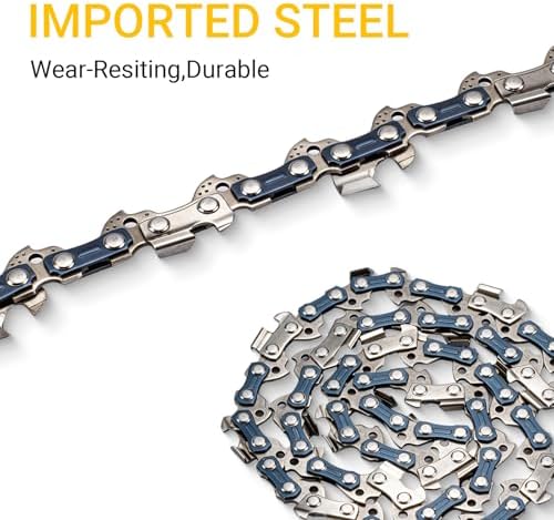 5 Pack 8" Chainsaw Chain 1/4" Pitch .043" Gauge 47DL β Low Kickback Semi-Chisel Replacement for IMOUMLIVE, Seesii, DocSmart Mini Chainsaw - 4