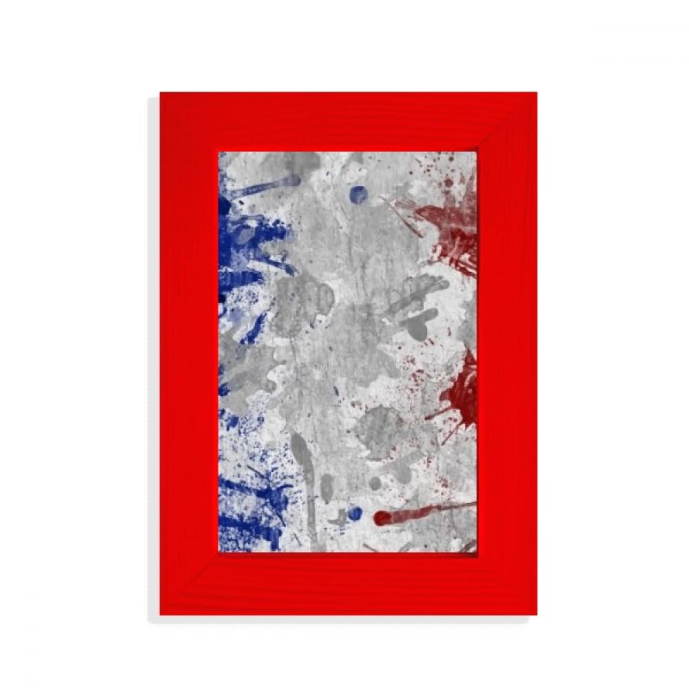 Cadre photo rouge drapeau de la France pour décorer votre salon de supporter