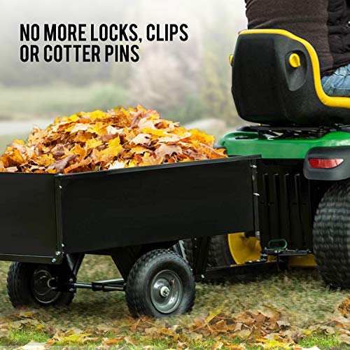 Magnetic Hitch Pin - Lawn Mower Trailer Hitch Pins - Ultra Strong Neodymium Magnet Trailer Gate Pin For Simple One Handed Hook On & Off - Securely Hitch Lawn & Tow Behind Attachments #TOP3