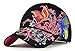 Ninjia Cappello da baseball da donna, leggero con farfalla e fiori ricamati, colore: nero