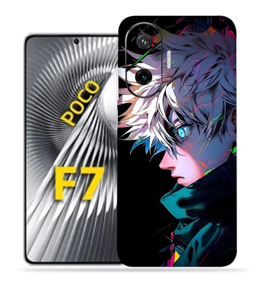 OggyBaba Gojo Sataro Mobile Skin - Premium Matte Finish tective Wrap Compatible with Poco F7 5g - Slim & Stylish Design-image-46