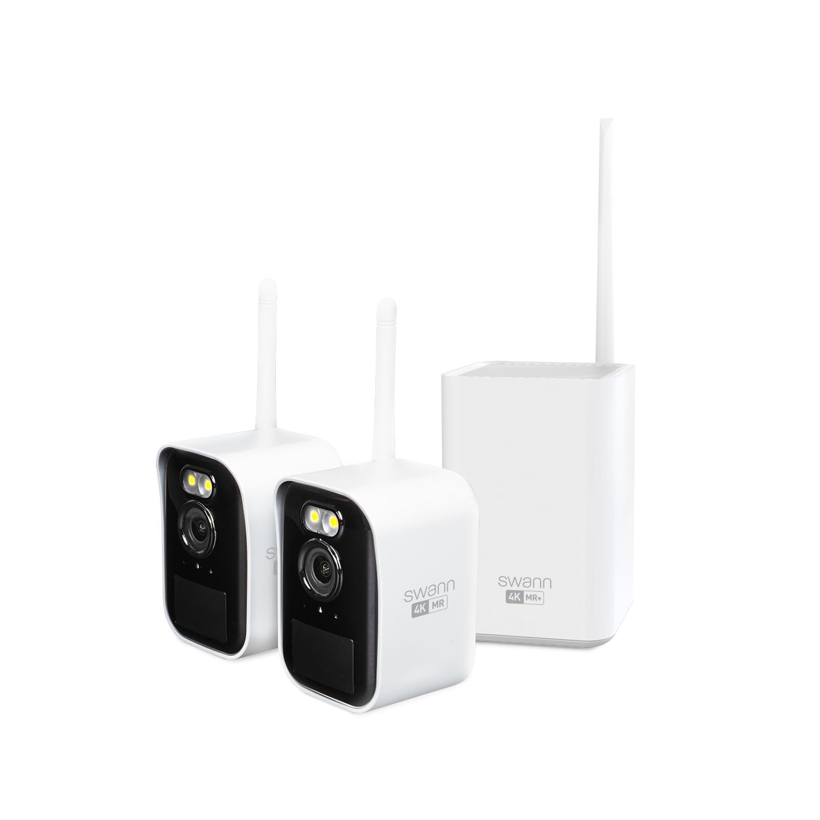 Swann MaxRanger Mini Kit 4K Wireless NVR Security System 2-Cam Kit,4K Camera Forever Charged Solar Panel,Wi-Fi Cameras Outdoor, Color Night Vision,True Detect,No Monthly Fee,Local Storage,MRMINISD2
