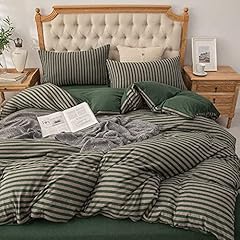 Forest Green Stripe (No Comforter)
