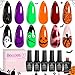Beetles Halloween Gel Nail Polish Set - Hocus Pocus 6 Colors Gel Polish Kit, Orange Green Purple Black Red Glitter Fall Colors, Soak Off Nail Lamp UV LED Cured Nail Art Design Manicure Gift for Women