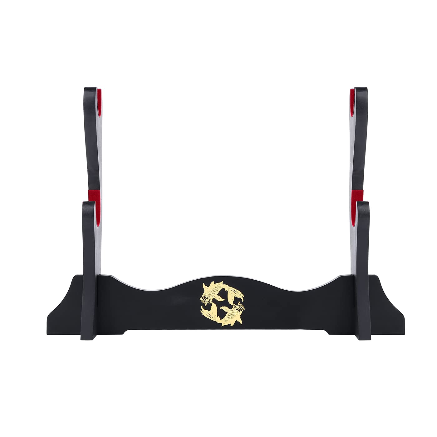 Porte-épée Japonais Velours rembourré Katana Stand samouraï présentoir Support Tous Les épées Tanto Yin et Yang,2 Tier
