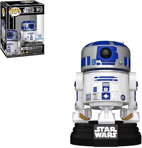 Funko Pop! Star Wars R2-D2 - Figura de vinilo exclusiva [Luces y sonido]