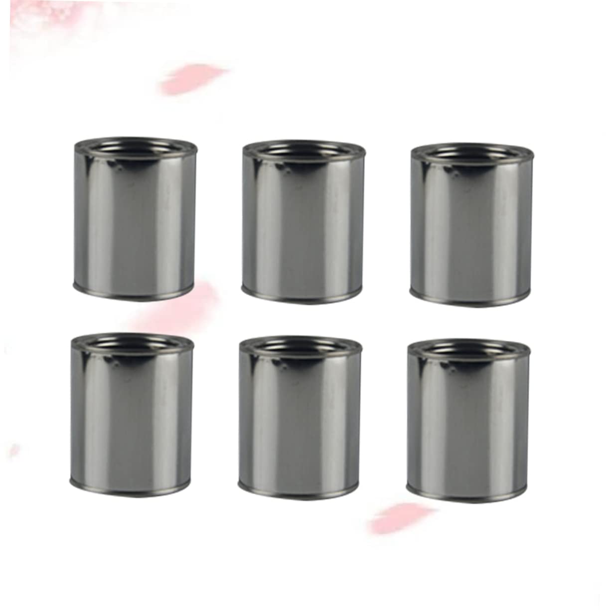 OSALADI Lot De 6 Bidons De Stockage De Peinture En Fer 0,3 L, Réservoir D'encre Solide Ronde, Usage Professionnel Et Domestique, Fournitures Peinture Pour Atelier Et Artisanat