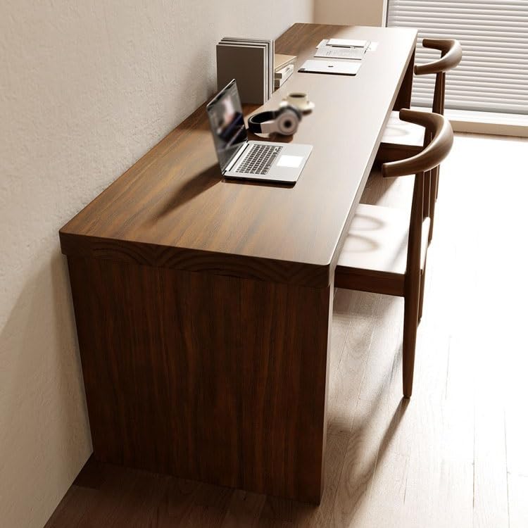 Schreibtisch Massivholz Home Study Schreibtisch Doppelter Langer Tisch Einfacher Büroschreibtisch Computerspieltisch Schlafzimmer Werkbank Büro Desk(160 * 60 * 75cm)