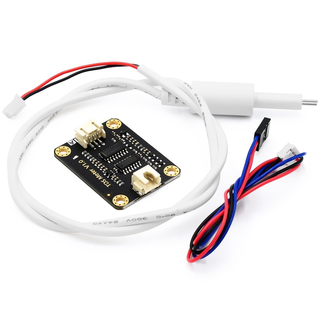 QBM Analog TDS Sensor, Water Quality Monitoring Module, Black PCB Board with Gold-Plated Mounting Points, 5x5x2 cm,Precision Measurement Device-picture-32