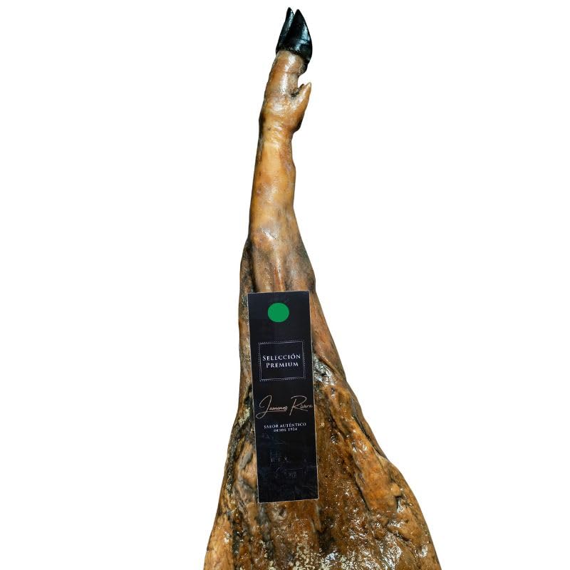 Jamón de autor Selección Premium Etiqueta Verde Rivera + Cuña Queso Manchego 200grs (Entre 8-8,5 kgs)