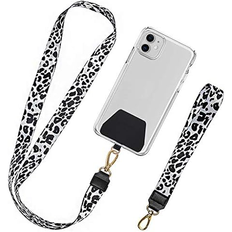 takyu Phone Lanyard, 2 Pieces Neck Strap and Wrist Tether Key Chain Holder Universal Phone Case Anchor Cover