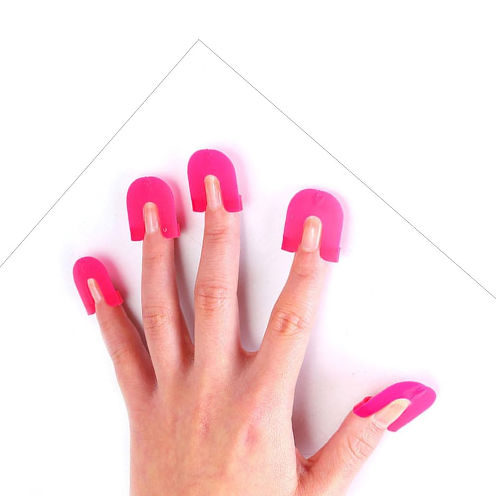 1Set Nail Polish Anti Overflow Clip Manicure Shield Protector