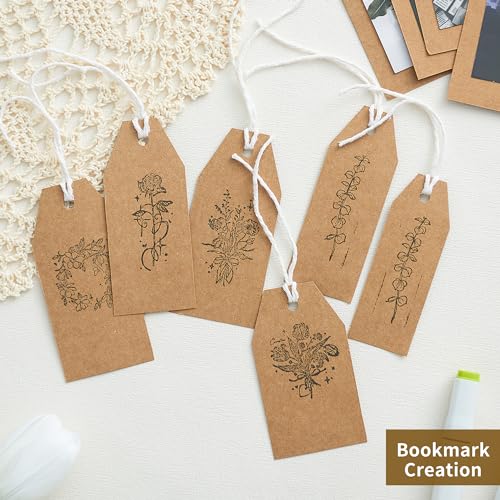 30 Sheets Brown Kraft Cardstock - 8.5'' x 11'' 92lb Cover Card Stock 250GSM Heavyweight Paper Thick Paper for Scrapbooking, Crafts, Business Cards, Invitations PAP05KP image 1