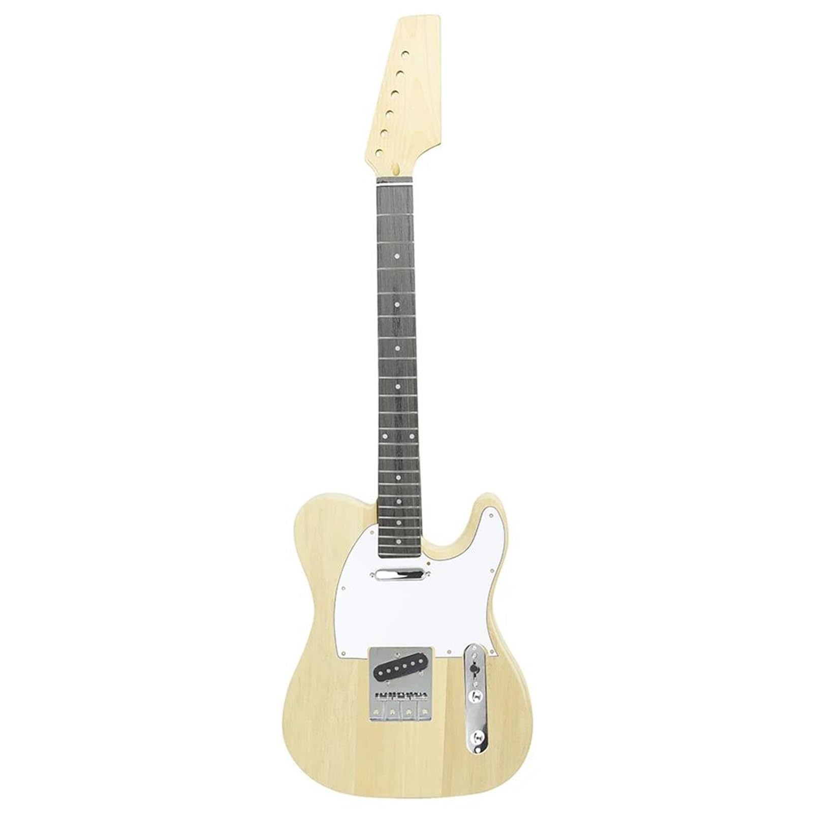 Unfinished Guitar Body 39 Inch DIY Electric Guitar Kit 6 Strings 22 Frets Fingerboard Basswood Neck Body With Connecting Cable
