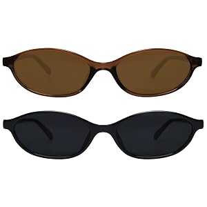 Retro Oval Sunglasses for Women Chic Cat Eye 90s Sunnies Lightweight Narrow Shades Trendy UV protection Sun Glasses