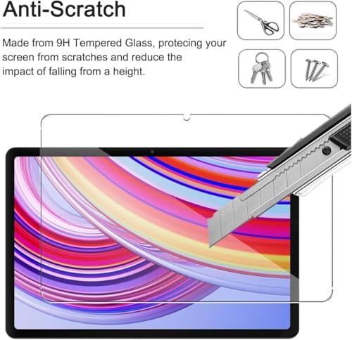 Image of Pack of 2 Tempered Glass Screen Protector for Xiaomi Redmi Pad Pro 5G 12.1 inch, 9H Toughness Premium Shatterproof Scratch-Resistant
