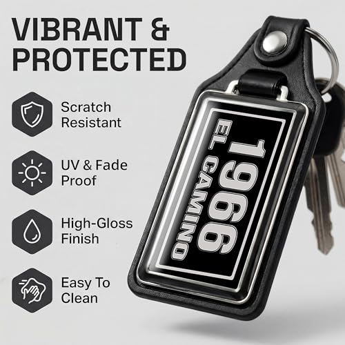 Image of Brotherhood Car Key Chain for El Camino - Classic Models Keychain for Men and Women Gift Key Ring