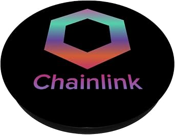 Chainlink LINK Cryptocurrency Logo Image PopSockets PopGrip: Swappable Grip for Phones & Tablets